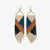 Emilie Angles Beaded Fringe Earrings Rust Wholesale