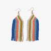 Dolly Vertical Stripe Beaded Fringe Earrings Coastal Wholesale