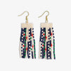 Adaline Mixed Patterns Beaded Fringe Earrings St. Tropez Wholesale