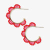 Luna Beaded Scallop Gold Hoop Tomato Wholesale