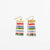 Scout Rectangle Hanger Mixed Horizontal Stripes Beaded Fringe Earrings Rio Wholesale