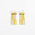 Scout Rectangle Hanger Blocks With Stripes Beaded Fringe Earrings Lemon Wholesale