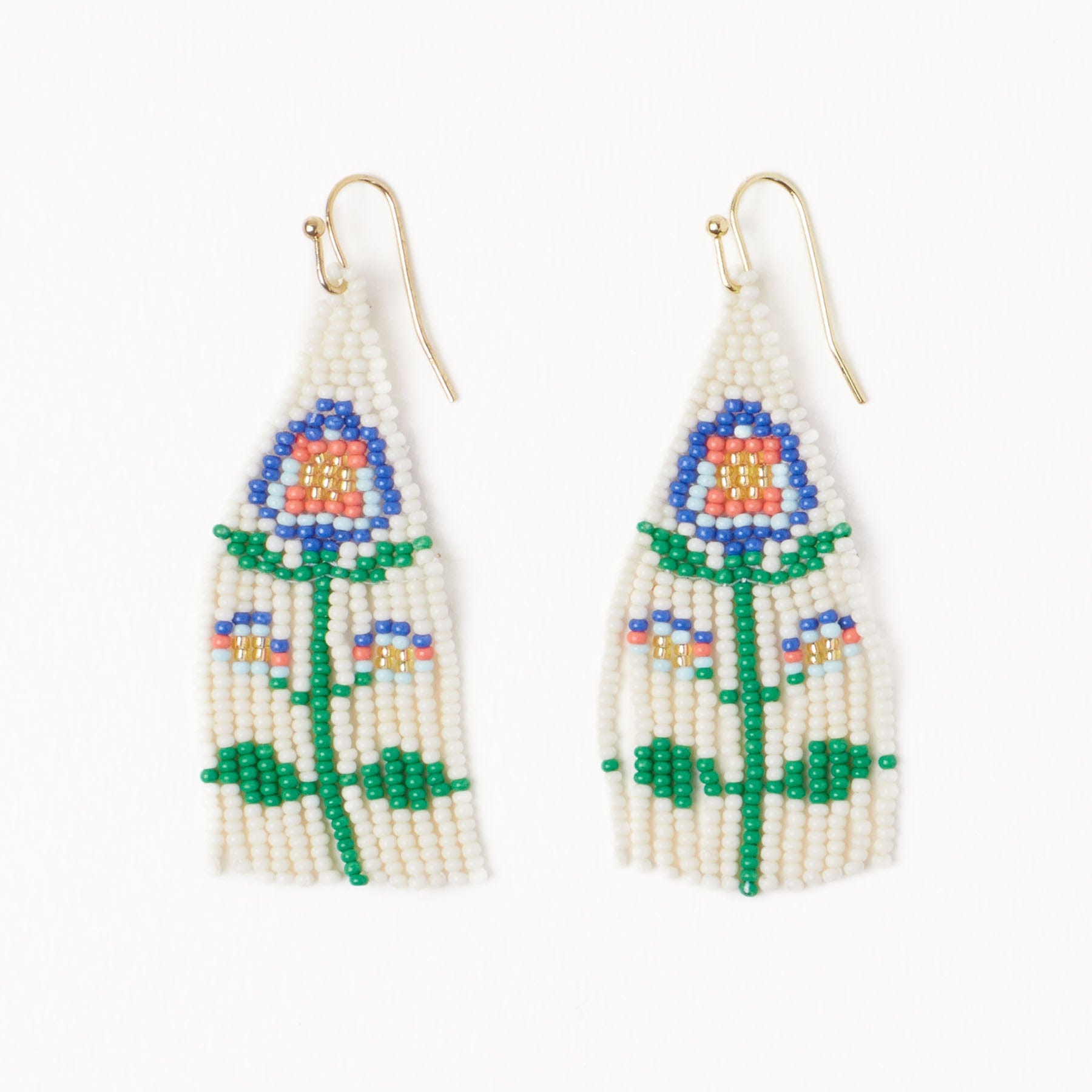 Audrey Small Seed Bead Single Poppy Flower Lapis Wholesale