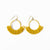 Kendra Fringe Hoop Sead Bead Earring Yellow