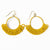 Kendra Fringe Hoop Seed Bead Earring Yellow