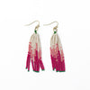 Abbey Tassel Ombre Seed Bead Earring Hot Pink