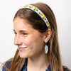 Stevie Lemons Beaded Headband Yellow
