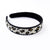 Stevie Cheetah Print Beaded Headband Black Wholesale