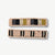 Anna Striped Beaded 2 Pack Hair Clip Gold Wholesale