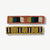 Anna Striped Beaded 2 Pack Hair Clip Rust Wholesale