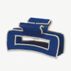 Lola Solid Color With Piped Edges Claw Lapis Wholesale