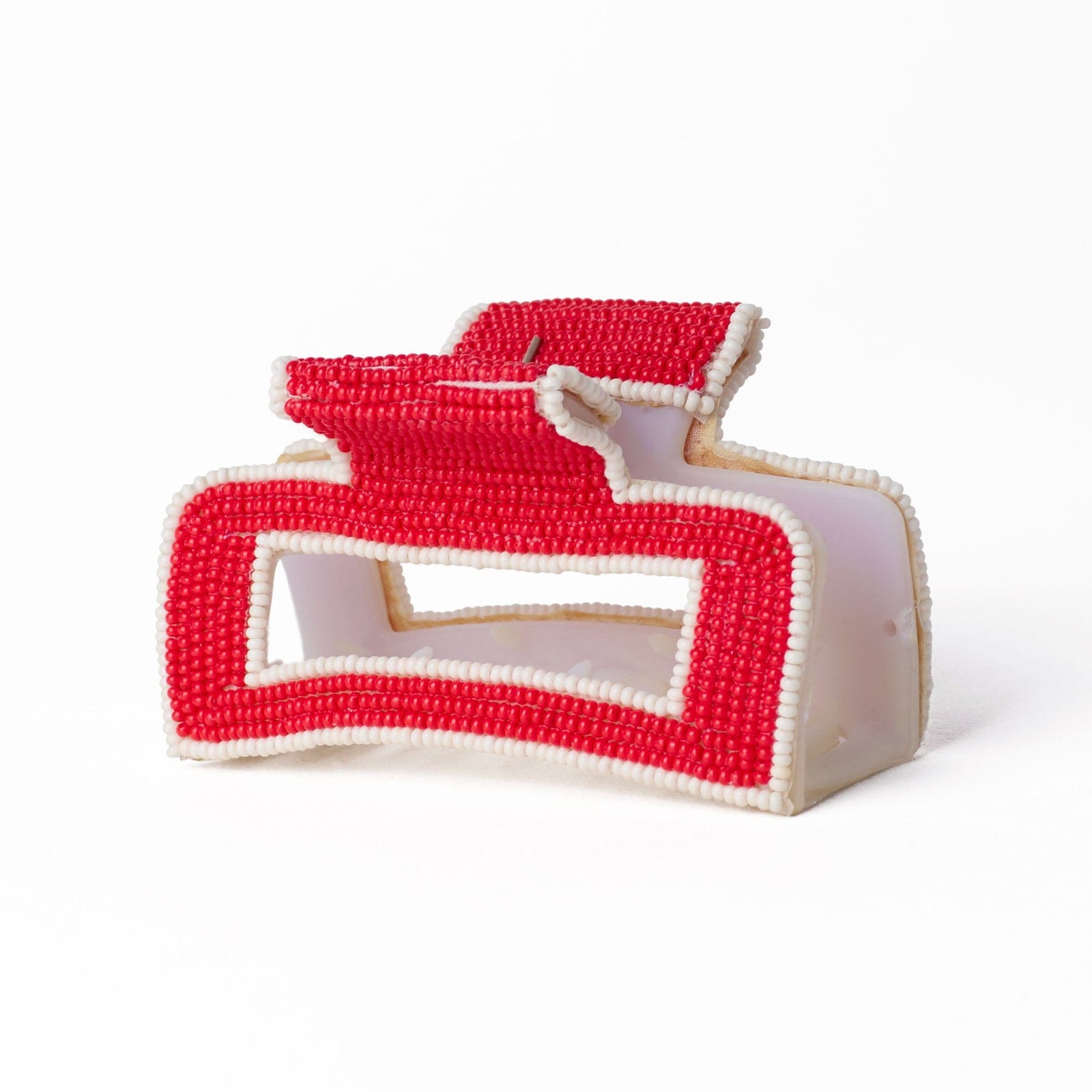 Lola Solid Color With Piped Edges Claw Red Wholesale