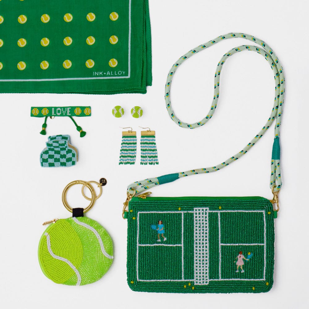 Gia Petite Multi-Color Checked Claw Kelly Green + Light Blue Check Wholesale