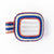 Charlotte Stripe Flat Hair Clip Lapis