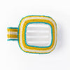 Charlotte Stripe Flat Hair Clip Turquoise