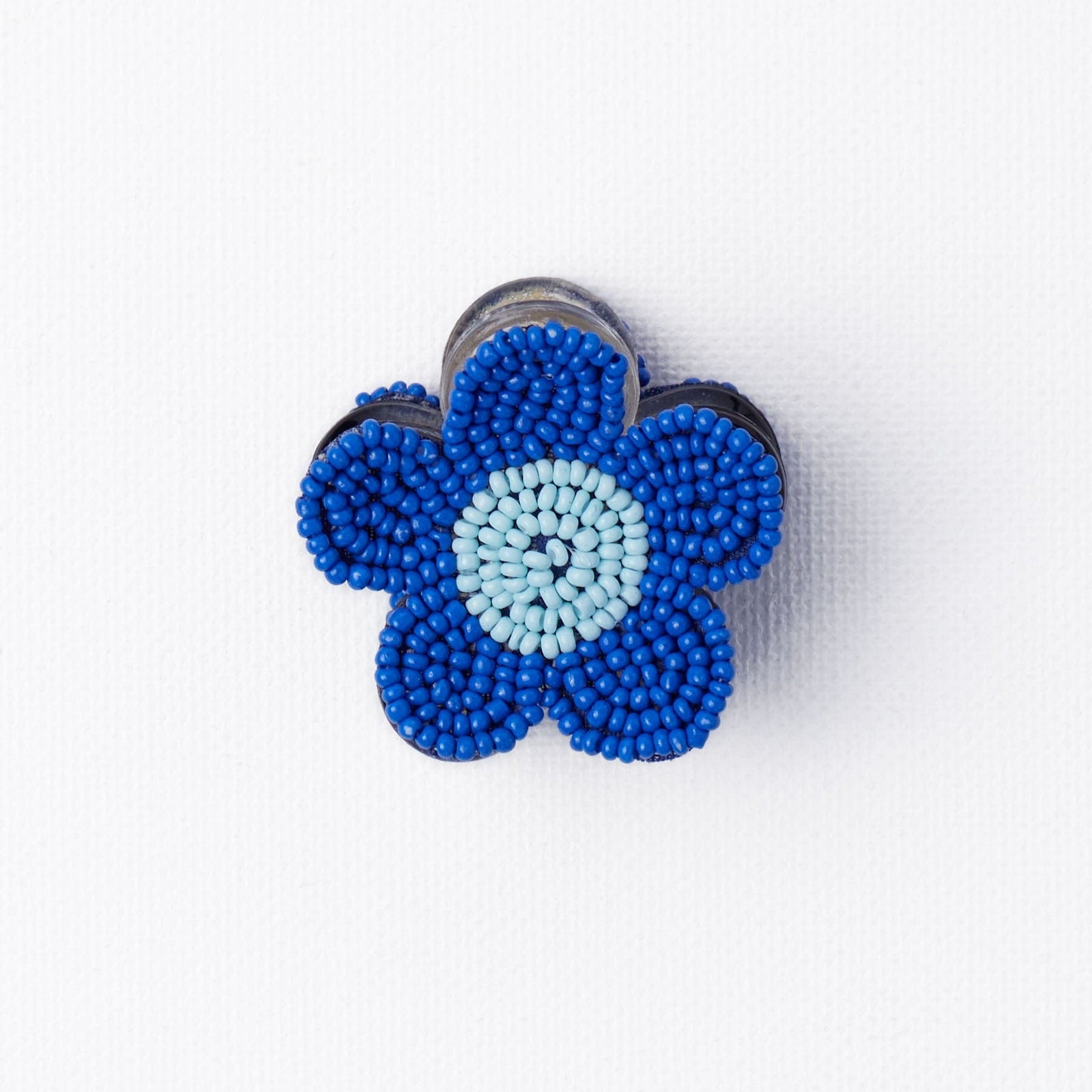 Molly Flower Beaded Hair Claw Clip Lapis + Light Blue Wholesale