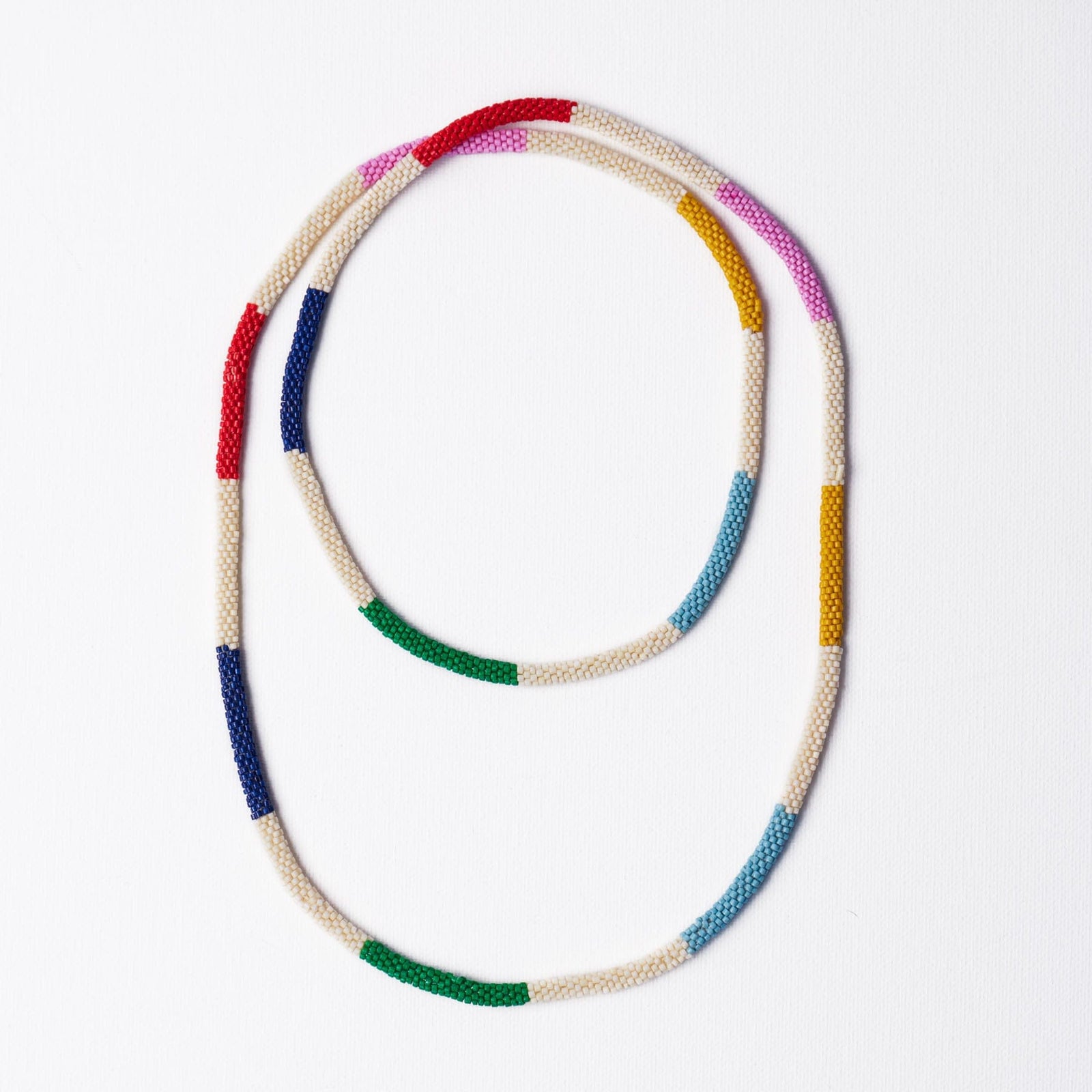 Allie Seed Bead Long Necklace Multi Wholesale