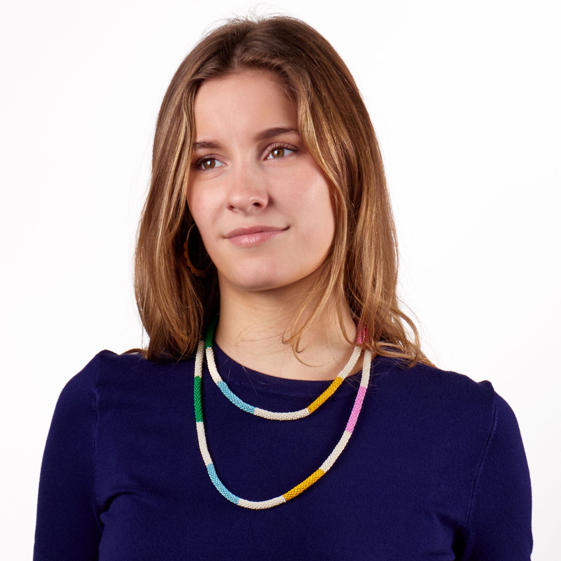 Allie Seed Bead Long Necklace Multi Wholesale