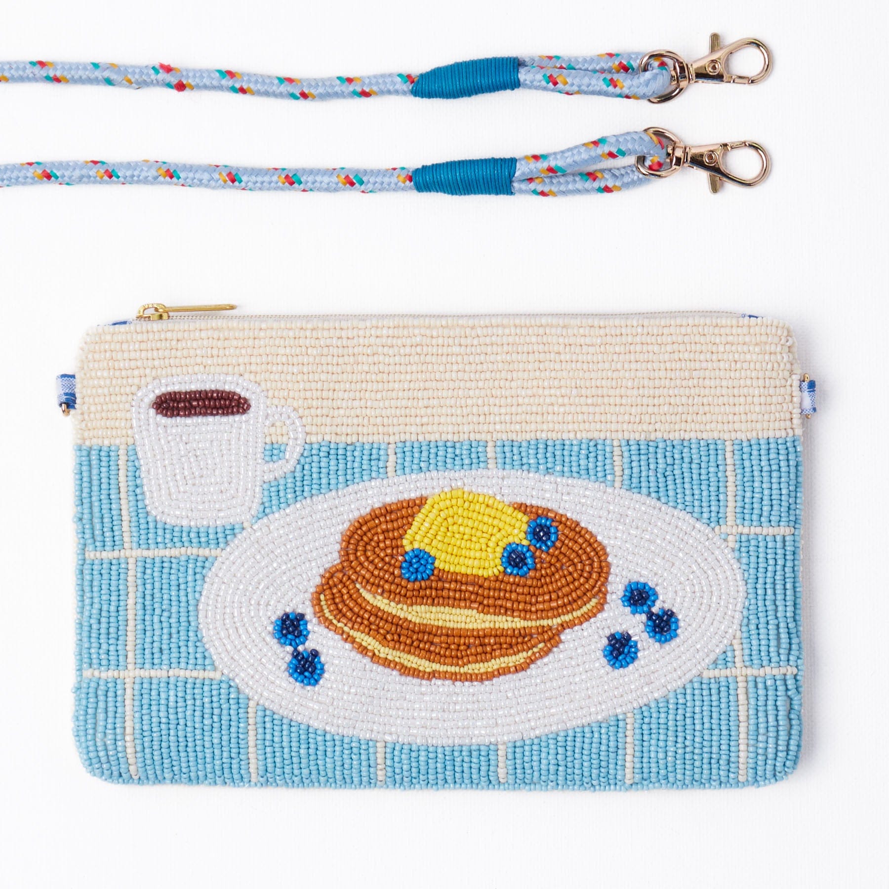 Leila Breakfast Seed Bead Clutch With Strap Wholesale