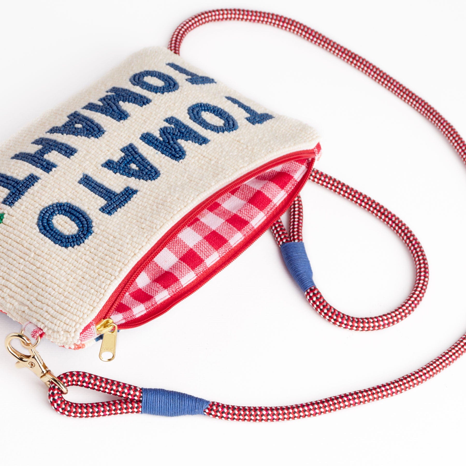 Leila Tomato Tomahto Seed Bead Clutch With Strap Wholesale