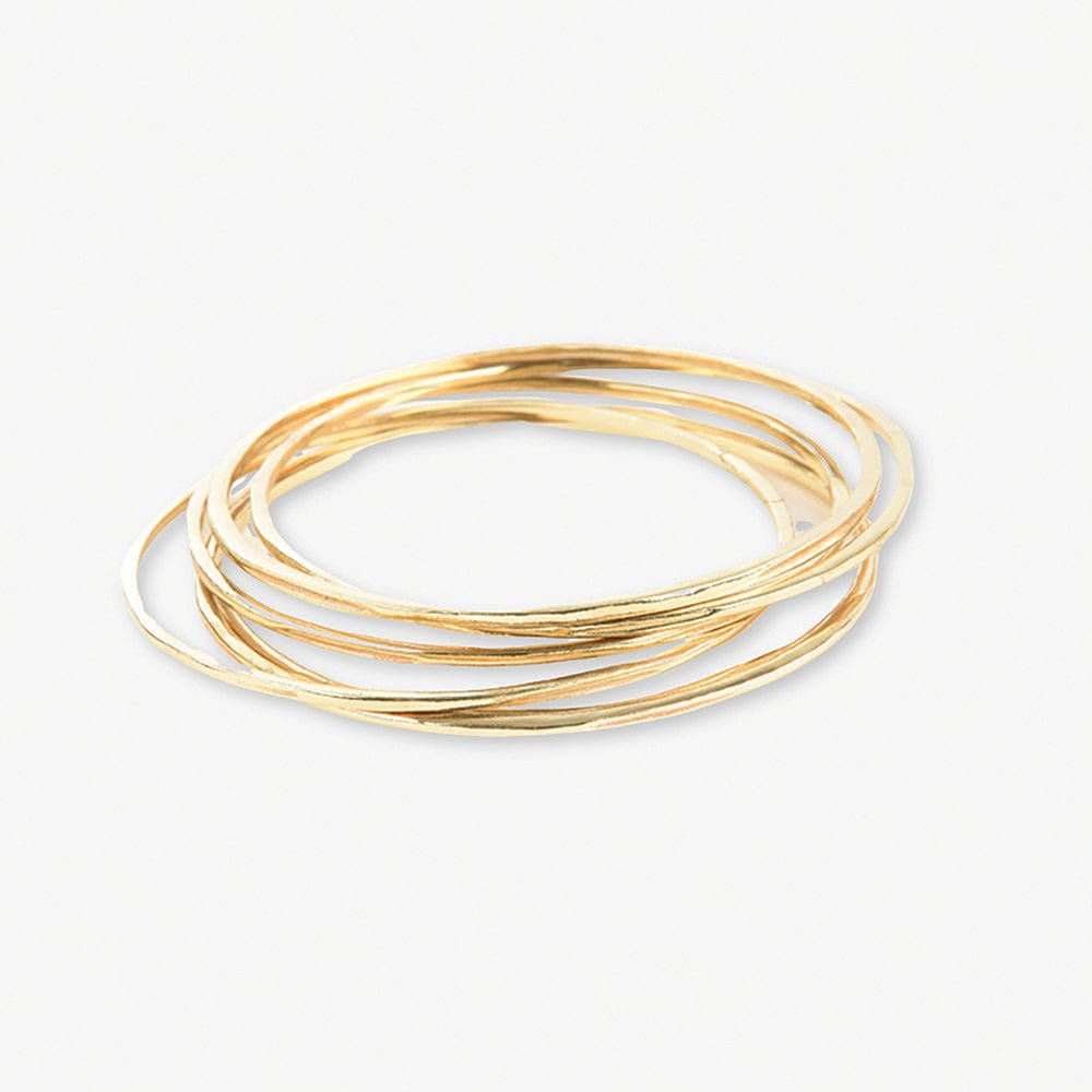 Katherine Rounded Bangles Brass Wholesale