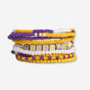 Bracelet Stack Game Day Purple + Gold Wholesale