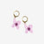 Blossom Four Petal Flower Drop Earrings Light Lavender Wholesale