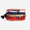 Bracelet Stack Game Day Navy + Orange + White Wholesale