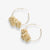 Rita Raffia Poms Hoop Earrings Ivory Wholesale