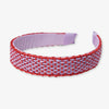 Caroline Two Color Woven Raffia Headband Light Lavender Wholesale