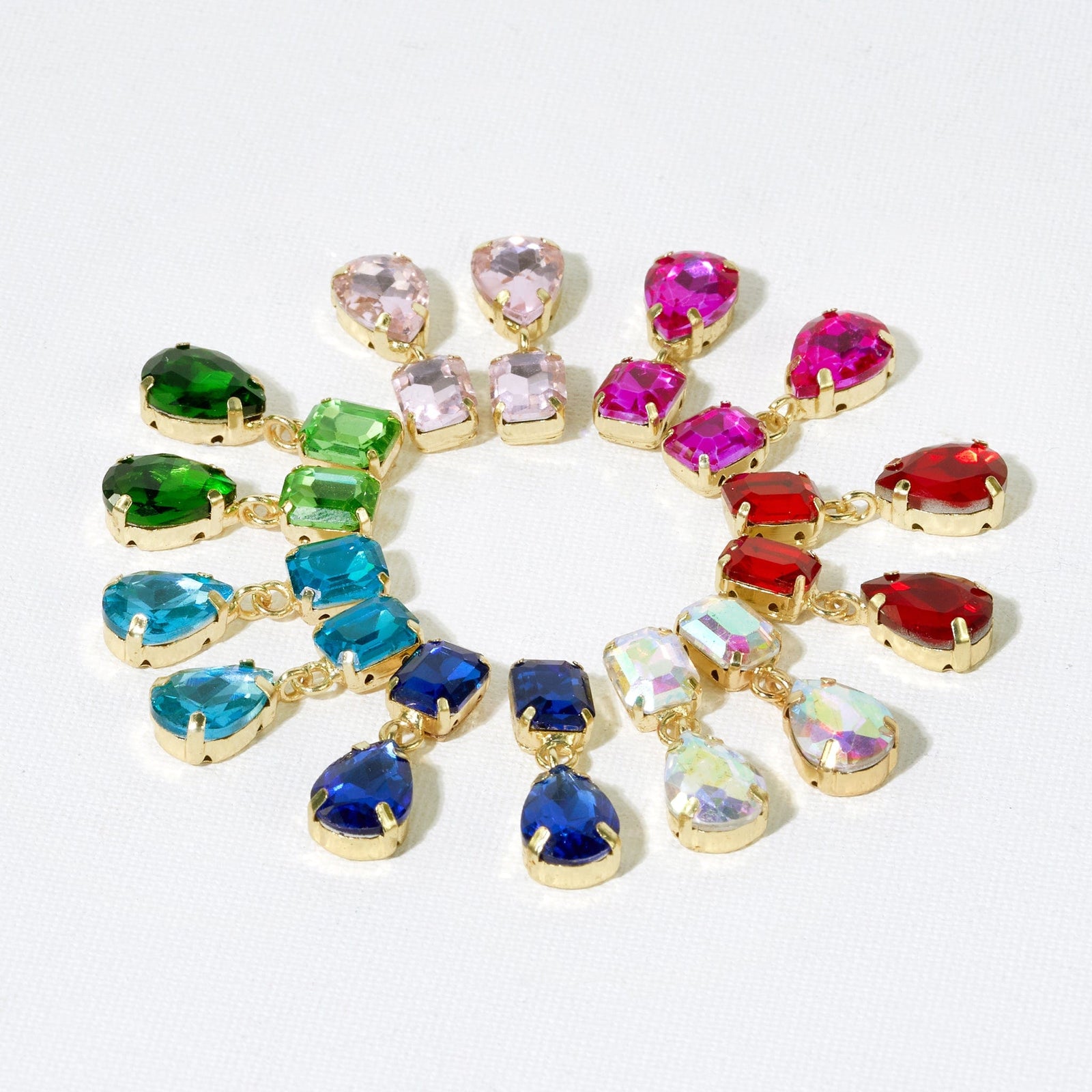 Allysa Solid Dangle Earrings Blue Wholesale