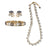 Bailey + Aurora + Etta Prism cluster earring necklace and bracelet set Neutral