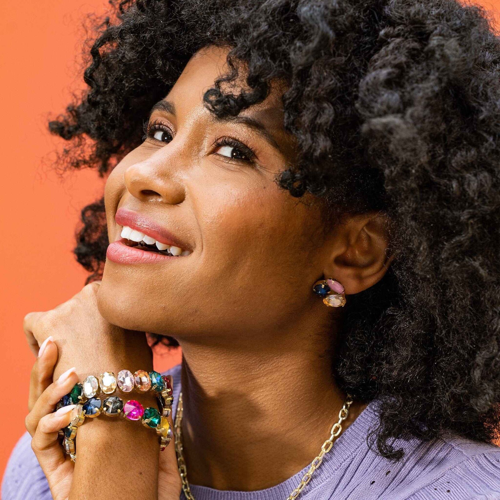 Bailey Mixed Post Earrings Light Pink Wholesale