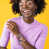 Margot Angles Beaded Bracelet Blush Wholesale