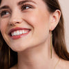 Leslie Quill Earrings Brass Wholesale