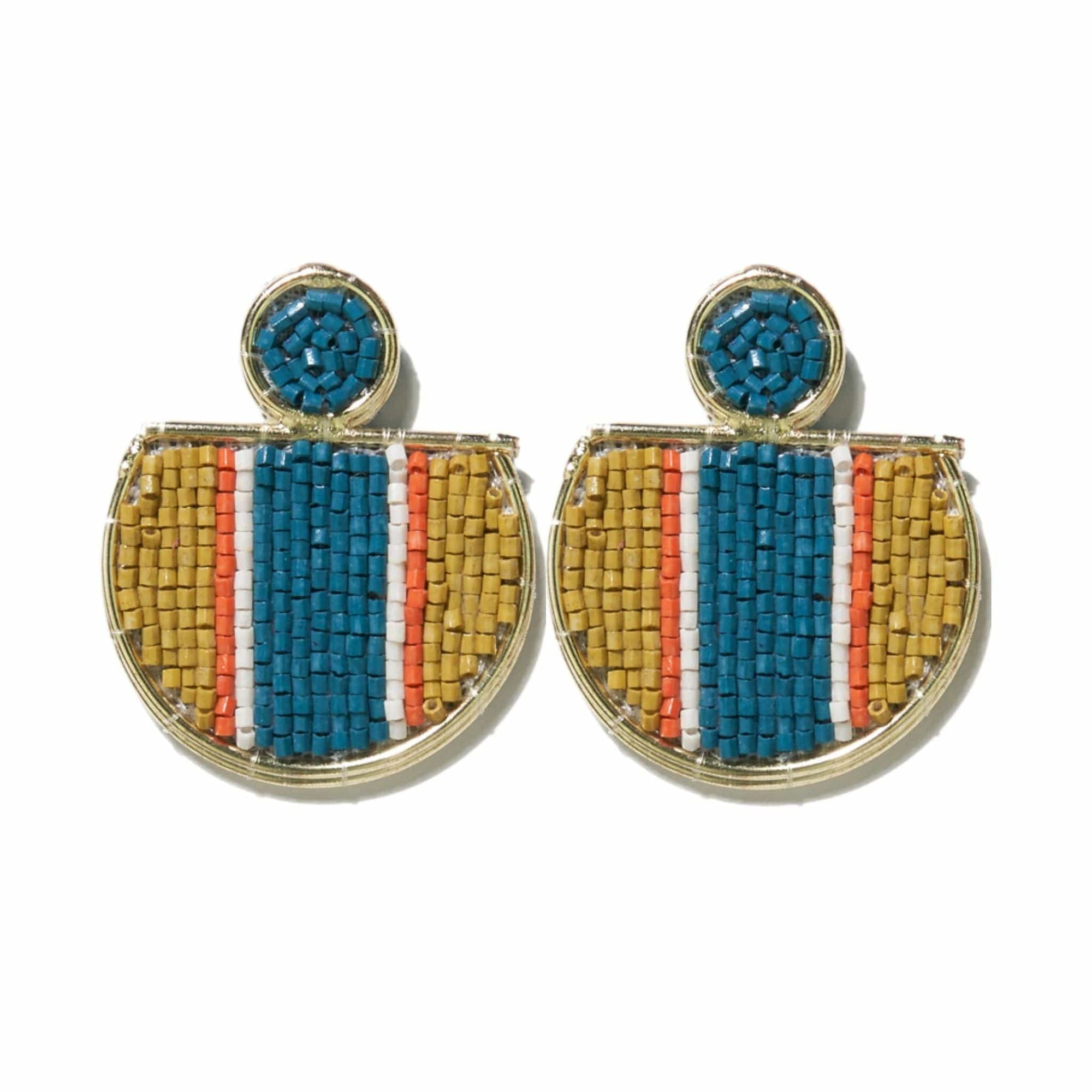 Naomi Vertical Striped Earrings Desert Wholesale