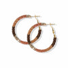 Madison Color Block Hoop Earrings Mixed Metallics Wholesale