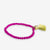 Patsy Solid Crystal Stretch Bracelet With Tassel Hot Pink Wholesale