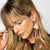 Elise Angle with Stripes Beaded Fringe Earrings Muted Rainbow Wholesale