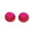 Elizabeth Triangle Beaded Post Earrings Hot Pink and Red Wholesale