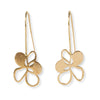 Flora Blossom Threader Earrings Brass Wholesale