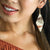 Frida Angled Stripes Beaded Earrings Mixed Metallic Wholesale