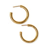 Gemma Everyday Small Chunky Hoop Earrings Brass Wholesale