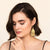 Lexie Solid Beaded Fringe Earrings Gold Wholesale