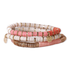 Grace Bracelet Stack of 3 - Pink