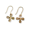 Gretchen Flower Earrings Brass Wholesale
