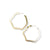 Gretchen Large Wavy Hoop Earrings Brass Wholesale