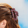 Lola Game Day Confetti Beaded Hair Claw Clip Red and Black Wholesale