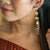Isabella Ombre Dangle Earrings Black Wholesale