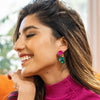 Ivy Multi Mixed Post Earrings Rainbow Wholesale